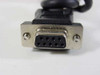 DB9 9-pin female serial connector end of the cable included with the Posh MR3-RS card reader