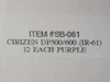 Citizen SB-061 box label reading Item SB-061, Citizen DP300/600 IR-61, 12 Each Purple