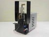 Ultramation OA-4 Pneumatic Linear Thruster — left side view showing thruster mechanism, brass valve, polished guide rods, and silver pump enclosure with vented side panel
