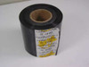 Maple Roll Leaf CC19183 1000 Ft Thermal Transfer Ribbon roll with label showing Roll 12527 Lot 12526