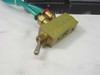 Mack Corp S1014-2 Bonder Assembly – close-up of brass pneumatic toggle valve showing toggle lever and port connections
