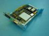 IBM 25F9171 MCA Token Ring Network Card 4MB – angled top view showing onboard chips and 9-pin connector on bracket