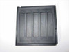 Entegris H20-0145-62C02 individual black chip tray top view showing 5 rectangular slots on front face