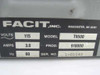 Facit T9500 Thermal Printer — rear rating plate showing 115V, 3.0A, 60Hz, Model T9500, Prod. 918000