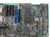 IBM PS/2 8530 System Board – close-up showing P/N 61X8025 label and blue ISA edge connector riser header with surrounding ICs