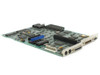 IBM PS/2 8530 System Board 61X8825 – angled top view showing component side with ISA expansion headers and I/O bracket with PS/2 mini-DIN and DB-25 parallel port