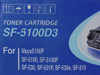 Samsung SF-5100D3 toner cartridge box close-up showing compatible models Msys5100P SF-5100 SF-5100P SF-530 SF-531P SF-535e SF-515