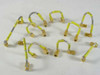 Flexible Lot of 10 - 3.75" Long RF Male/Male Flex Cable (SMA)