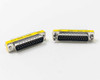 CMH DB25 male to male gender changers pair — angled front view showing pin array and metal shell construction
