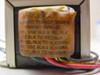 Magnetek F-357X transformer label showing F-357X, Filament Transformer, Primary 50/60Hz wiring instructions for 115V and 230V