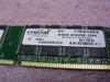 Crucial CT3264Z40B.8TG2 256MB DDR PC3200 DIMM – close-up of label showing part number, MT 200511, and BG111PM.NC