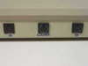 Data Spec DSM802 — close-up of Mini-DIN connectors on rear panel labeled A, COM., and B