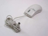 Microsoft IntelliMouse X03-51335 – side and rear view showing PS/2 Mini-DIN connector and full cable length