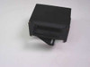 Microscan MS 1200 STD laser barcode scanner — front angled view showing scan aperture slot and mounting bracket with visible surface rust on corners