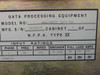 Topaz MN1C-AD075 rating plate – shows Model MN1C-AD075, MFG S/N 810225-9, 3-Phase 60Hz 3+G wiring, 3P 125A breaker, 90A full load per phase, 208Y/120V, NFPA Type II