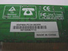 Encore ENF656-PCIH-MOPR PCI modem card – card back showing model number label, barcode, TUV, FCC, and CE certifications, Made in China
