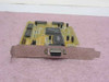 Cirrus Logic MVGA-CL5446P PCI VGA video card – front view showing DB-15 bracket, main CL-GD5446 GPU chip, and two memory ICs on yellow PCB