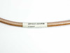 Close-up of cable label showing part number 201037-005RB and code 13242 on RGS-400 coaxial cable