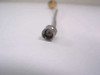 Close-up of SMA male connector on KMW 140223-2 coaxial cable – stainless hex body with center pin visible