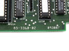 Zenith 85-3360-02 PCB close-up showing board part number silkscreen, date code 093087, and DIP ICs at positions U257 and U258