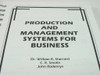 Sherrard, William Prentice Hall Production and Management Systems for Business