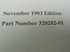 Close-up of NI-488.2 manual title page confirming November 1993 Edition and Part Number 320282-01