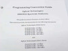 Interior title page of Agilent 8590/ESA Programming Conversion Guide listing ESA-E and ESA-L series compatible models firmware A.06.xx