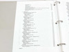 Table of contents page 2 — Adjustments section including correction constants, frequency accuracy, and power adjustments