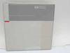 HP Hewlett-Packard service guide binder — front cover view showing gray and white HP logo design
