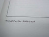 HP manual interior page showing Manual Part No. 5959-5329 printed at bottom