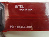 Red ribbon flex cable labeled Intel Made in USA with part number PB 165445-001