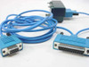 Intermec Janus L2010 Optical Link Adapter connection cord with DB-9 female and DB-25 female connectors laid out