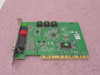 Creative Labs Ensoniq 4001045901 PCI sound card – rear PCB view showing internal headers, main Ensoniq chip, and PCI edge connector