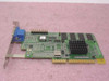 ATI Rage 128 8MB AGP Video Card – reverse angle showing rear of PCB, memory chips, and AGP edge connector