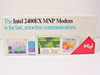 Intel 2400EX MNP Modem PCEM7424 — front of original retail box showing Intel branding and product name