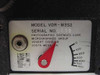 VDR-M3S2 label plate showing model number, serial number, Photographic Sciences Corp Micrographics Group Vought Division Costa Mesa CA, and film remaining indicator scale 0–600