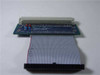 GNP PDSi 1-502128 Narrow SCSI Carrier Transition Board — top-down view showing PCB with ribbon cable and 50-pin SCSI edge connector