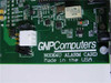 GNP Computers NODE4U Alarm Card 1-503085 — close-up of front PCB silkscreen showing GNP Computers branding, NODE4U Alarm Card text, and relay components