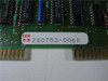 Dataproducts 260753-006B CCA Processor Board — close-up of card-edge end showing CCA P/N 260753-006B label and gold card-edge fingers