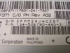 Dell 08F371 floppy drive label showing part number 134-506790-440-3, serial number, Rev A02, and Made in Philippines marking