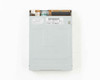 Close-up of floppy drive ejection area and missing plastic cap detail