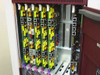 Interior card cage view showing multiple installed CCTel line cards and internal boards with yellow and green components