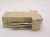 DB9 Male to RJ11 6-Pin Serial Adapter — side view showing beige plastic housing and thumbscrew