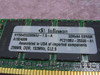 Infineon HYS64D32009GU-7.5-A label close-up showing 256MB DDR 133MHz CL2.5 PC2100U-25330-A1 specs