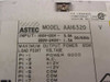 Astec AA16320 label closeup showing model number, input voltage 100-120V 3.0A / 220-240V 1.5A 50/60Hz, 85W max output, and CSA certification