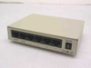 EN-500 Ethernet hub rear panel showing five RJ45 ports labeled 5/MPR, 6/DTE, 4, 3, 2, 1 and DC power input jack