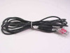 Polycom 20071-001 12ft RJ11 analog POTS telephone cable coiled — full cable view