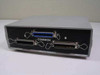 Inmac 0126 rear panel showing three Centronics 36-pin parallel connectors labeled Common and B