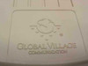Global Village Communication logo embossed on top of TelePort 56 A824 modem housing