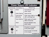 Compaq ProLiant 6000 power supply LED indicator label showing fault and AC power status indicators, P/N 296553-002